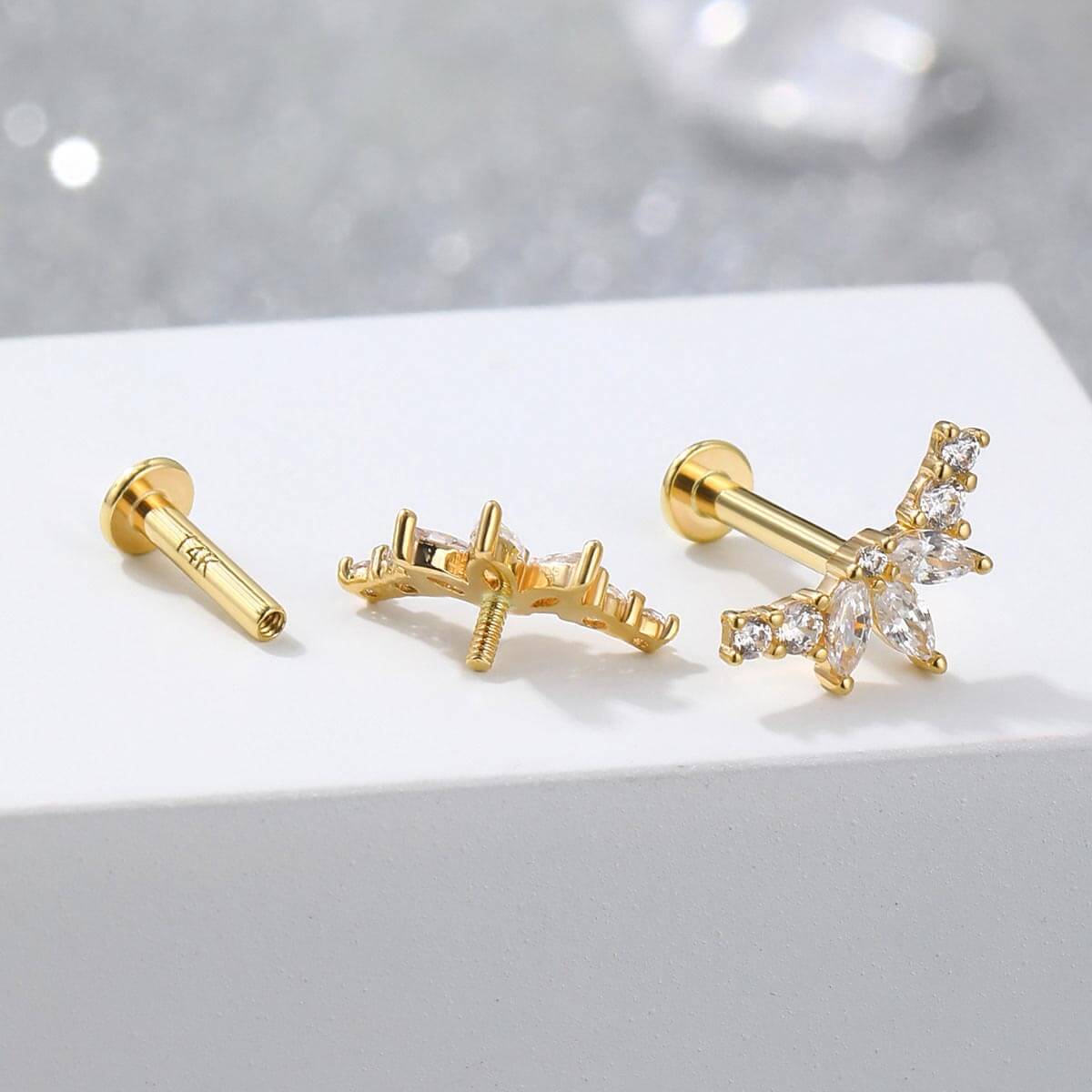 internally threaded cartilage stud