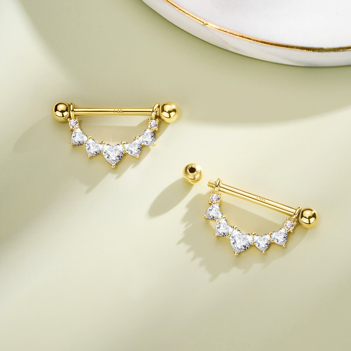 14g nipple shield jewelry