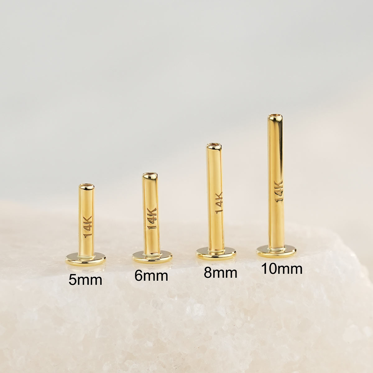 14K Gold Internally Threaded Replacement Post