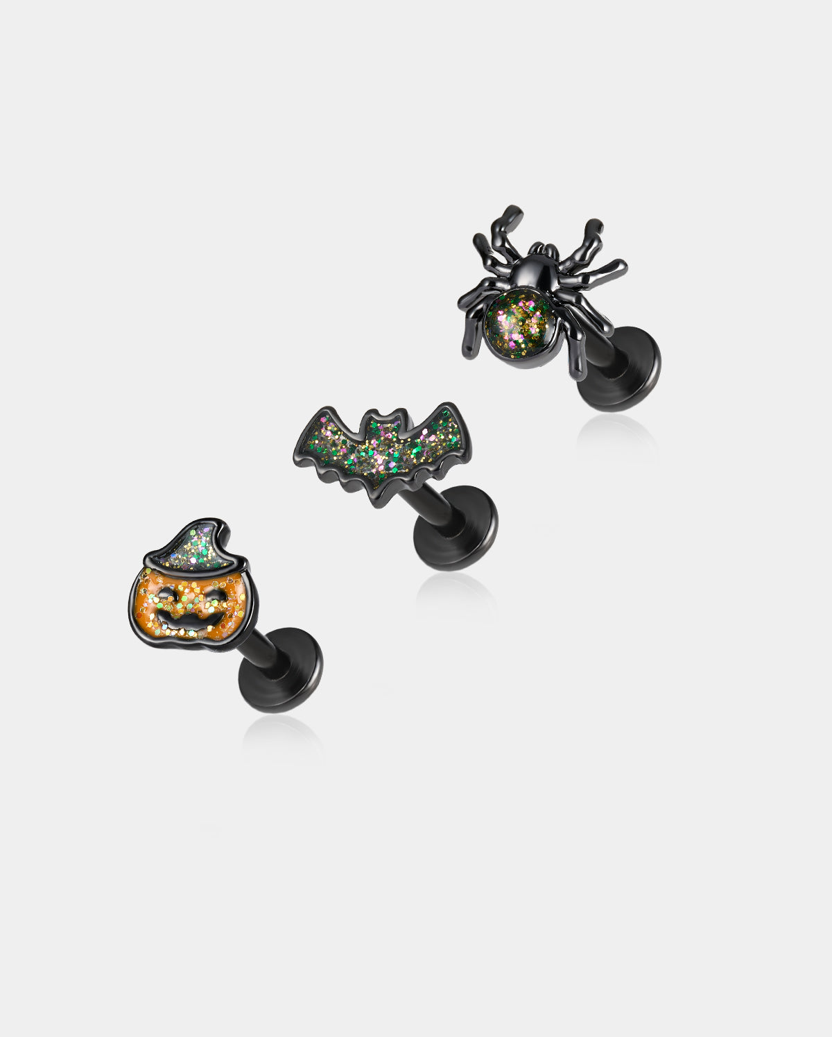 oufer bat halloween helix stud