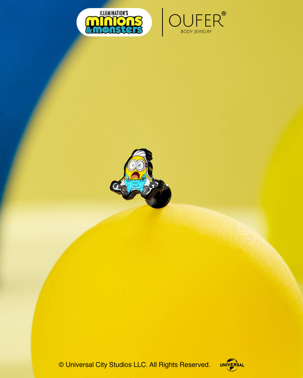 MINIONS × OUFER James & Henry & Goomi Cartilage Stud Set
