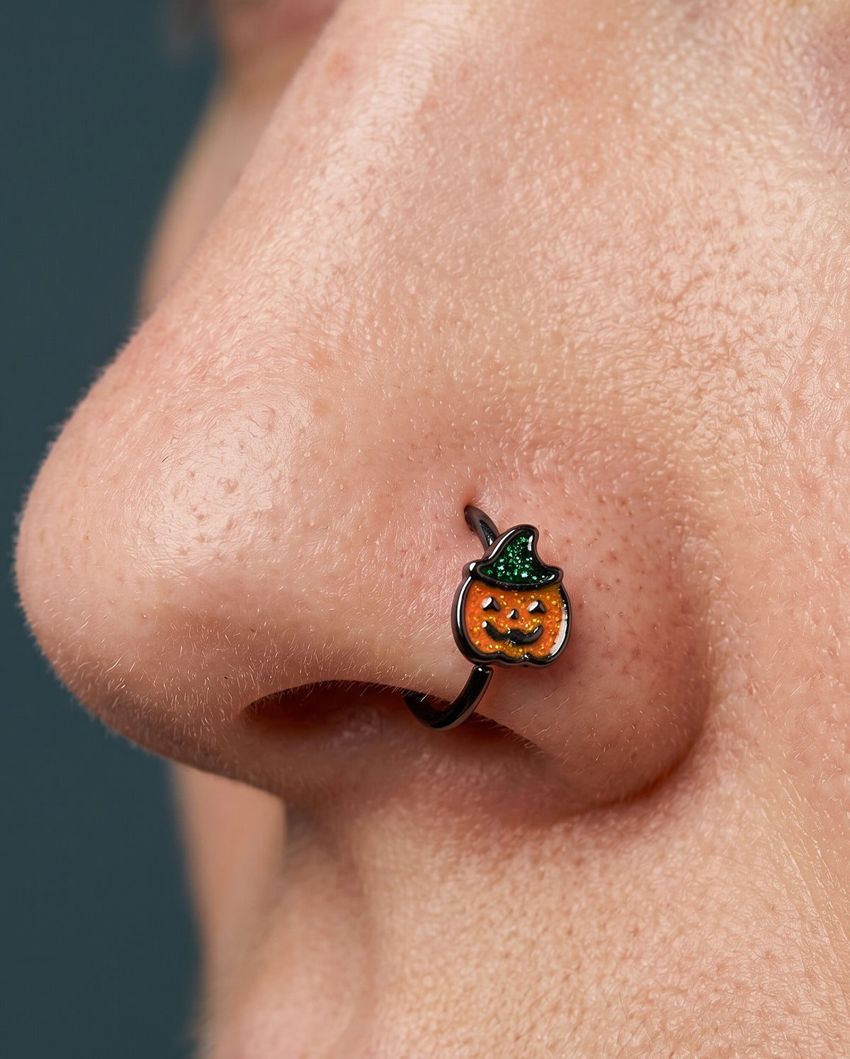 pumpkin nose piercing