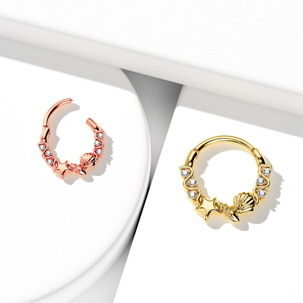 Starfish septum ring