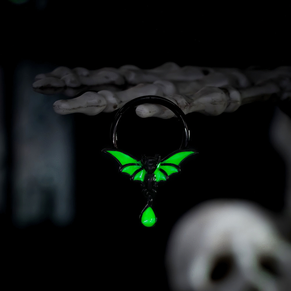 Dangle Bat Hinged Segment Septum Ring
