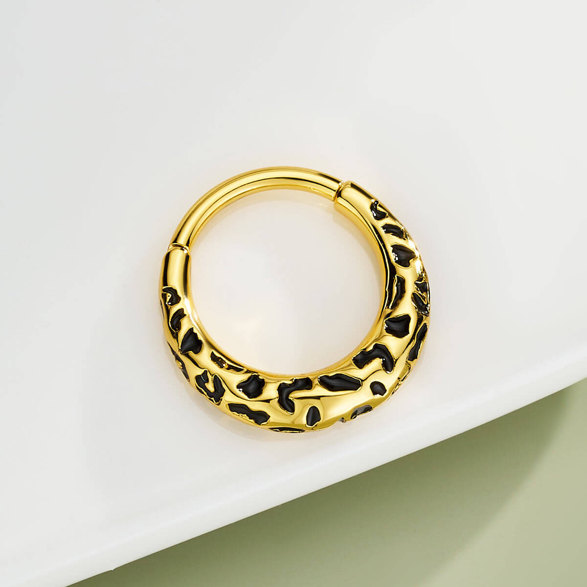 oufer Leopard Print septum ring