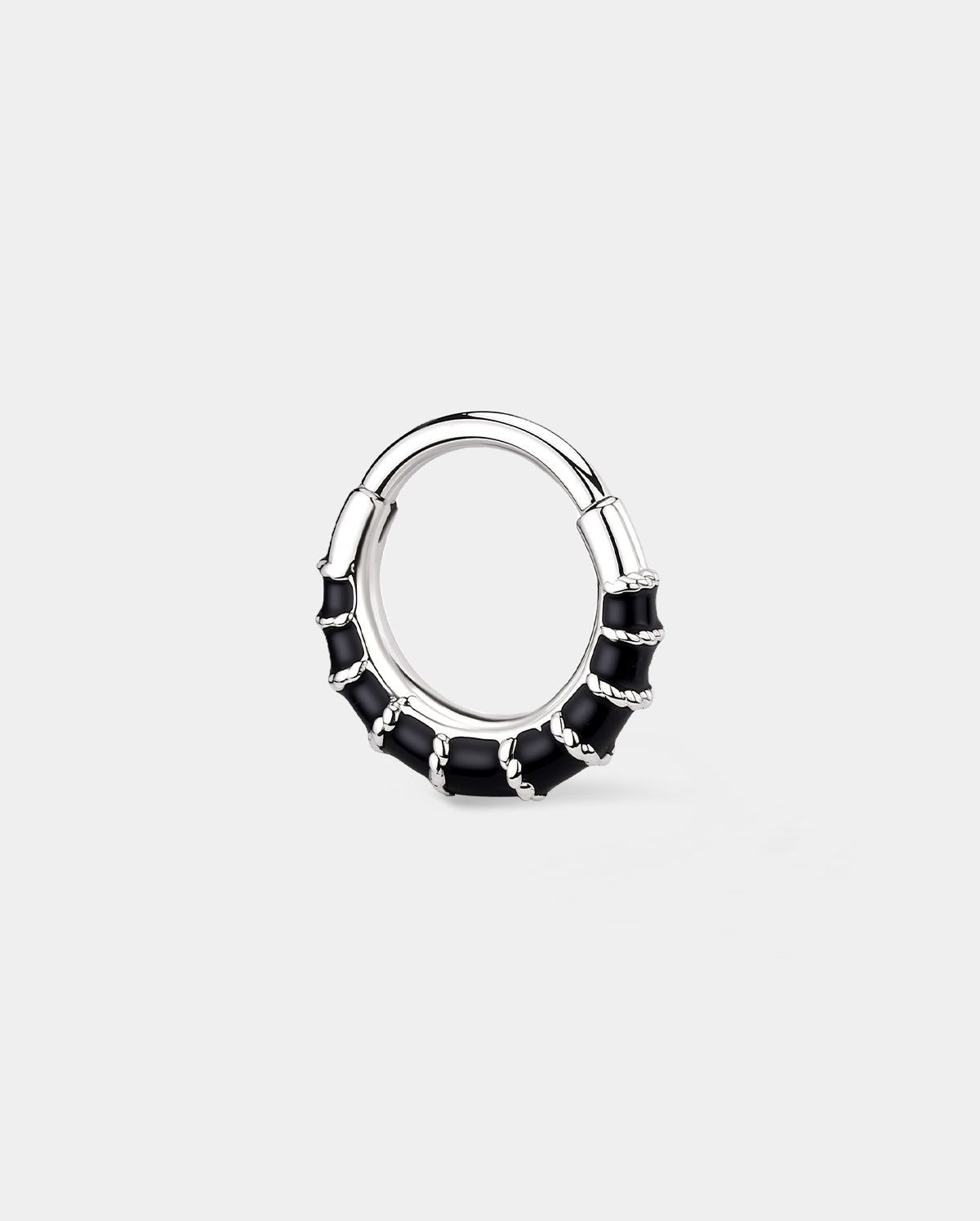 Black Segment Daith Septum Ring
