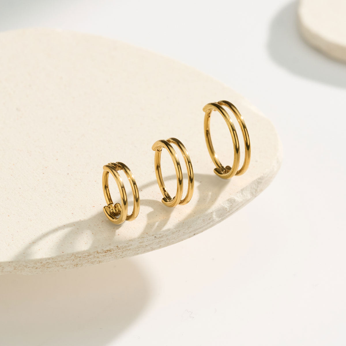 Parallel Double Hoop Nose Ring