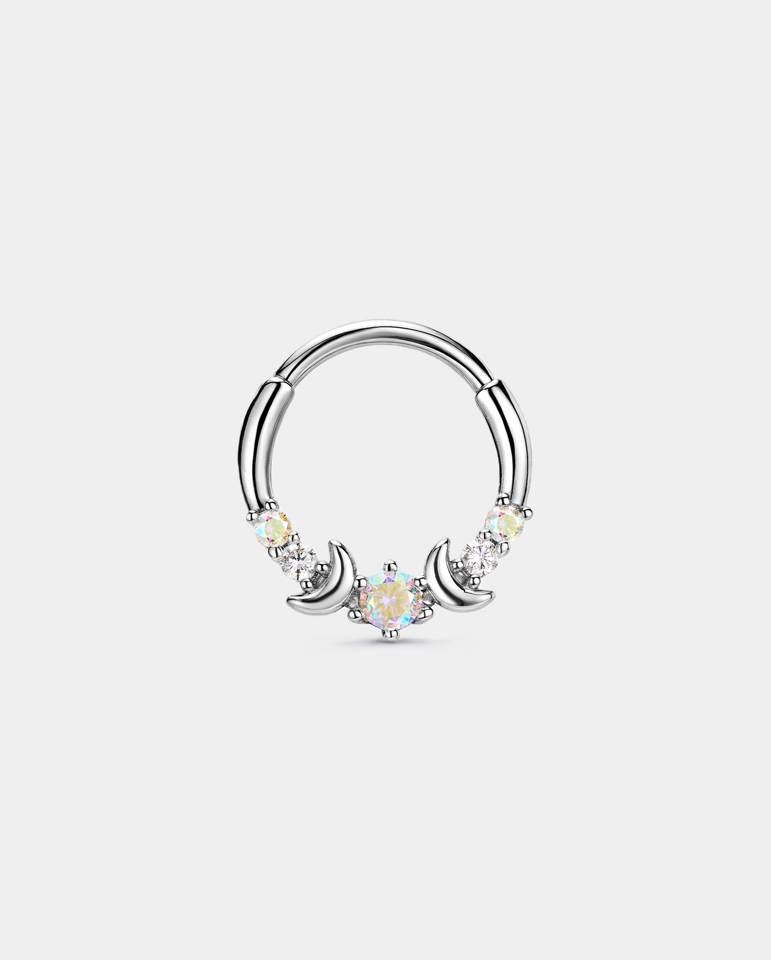 316l stainless steel double moon septum ring