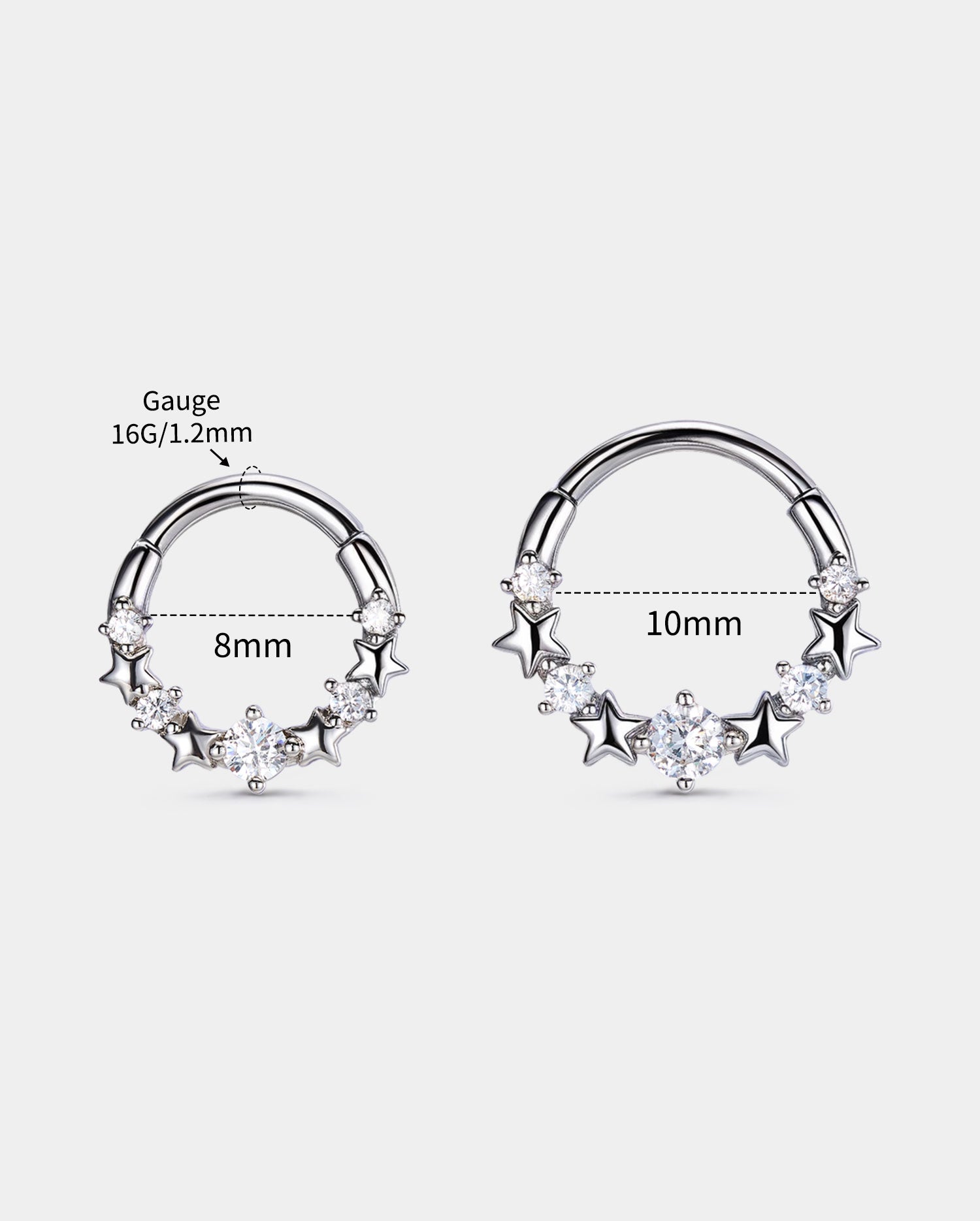 Star CZ Galaxy Segment Septum Ring
