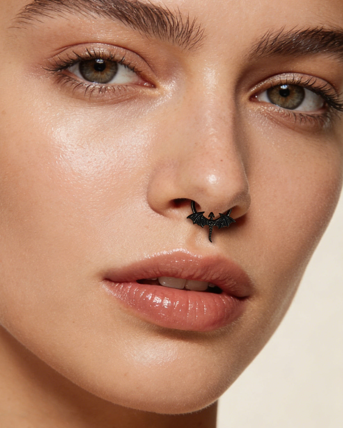 Pterodactyl septum piercing