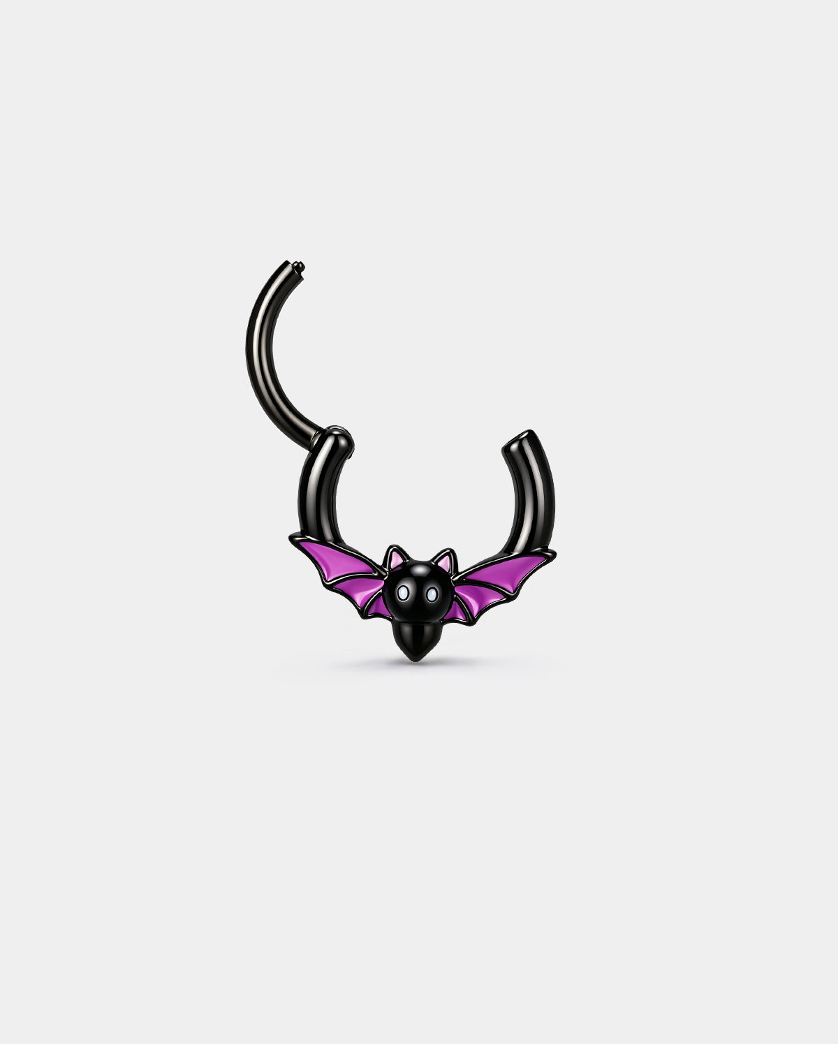 Purple Bat Halloween Segment Septum Ring