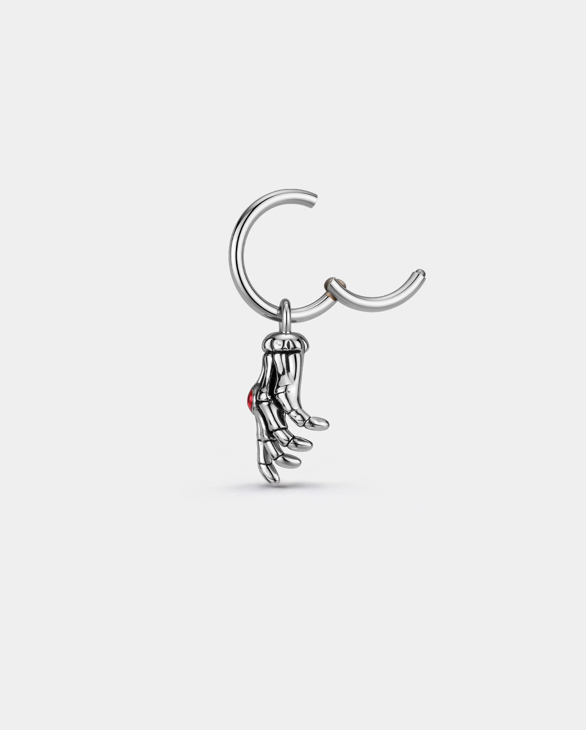 16G Coffin Black Lip Ring 8mm Lip Stud