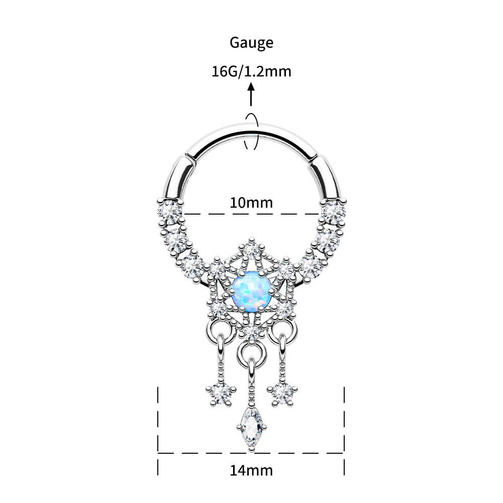 10mm dreamcatcher septum jewelry