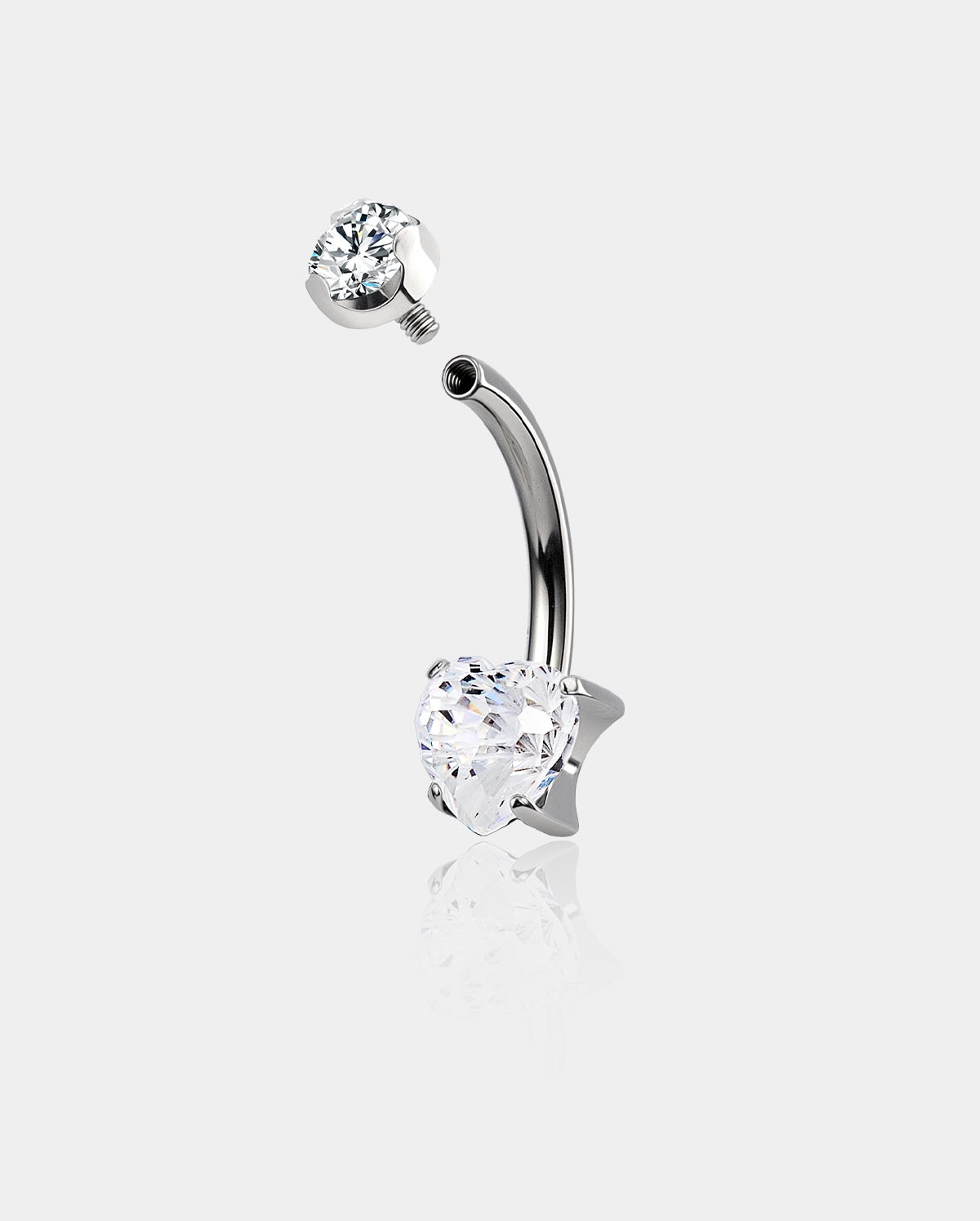 internally threaded firework cute belly ring