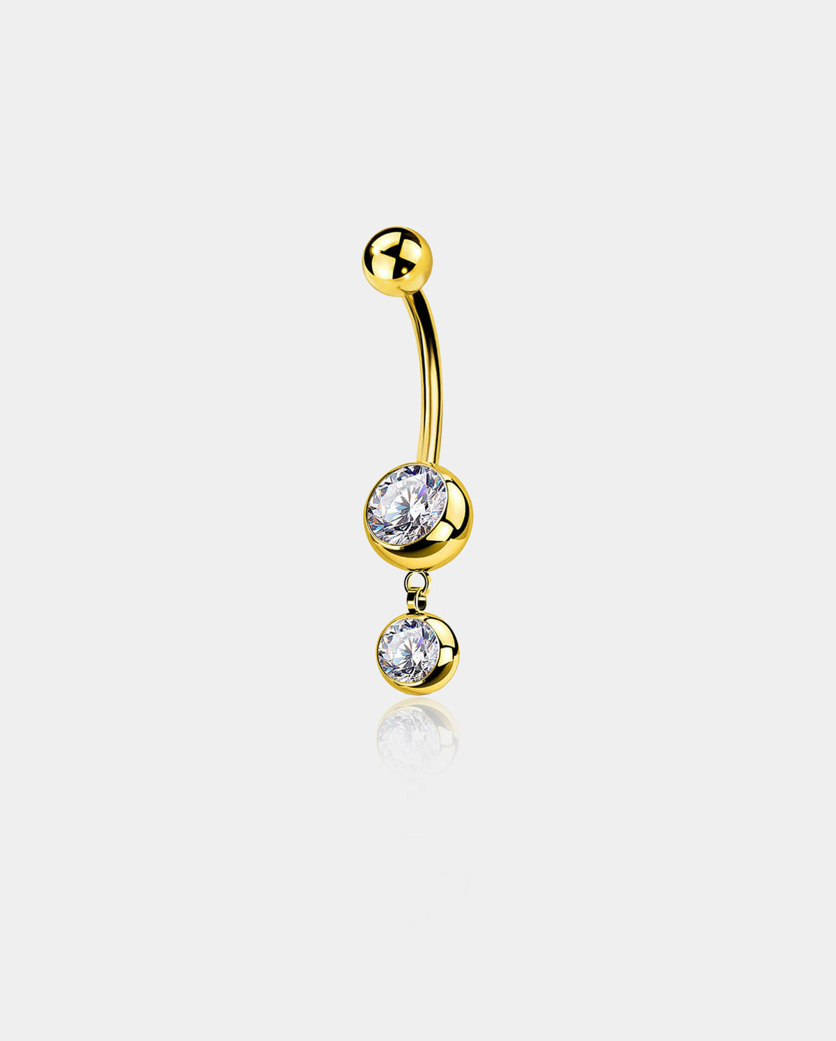 gold titanium belly button rings