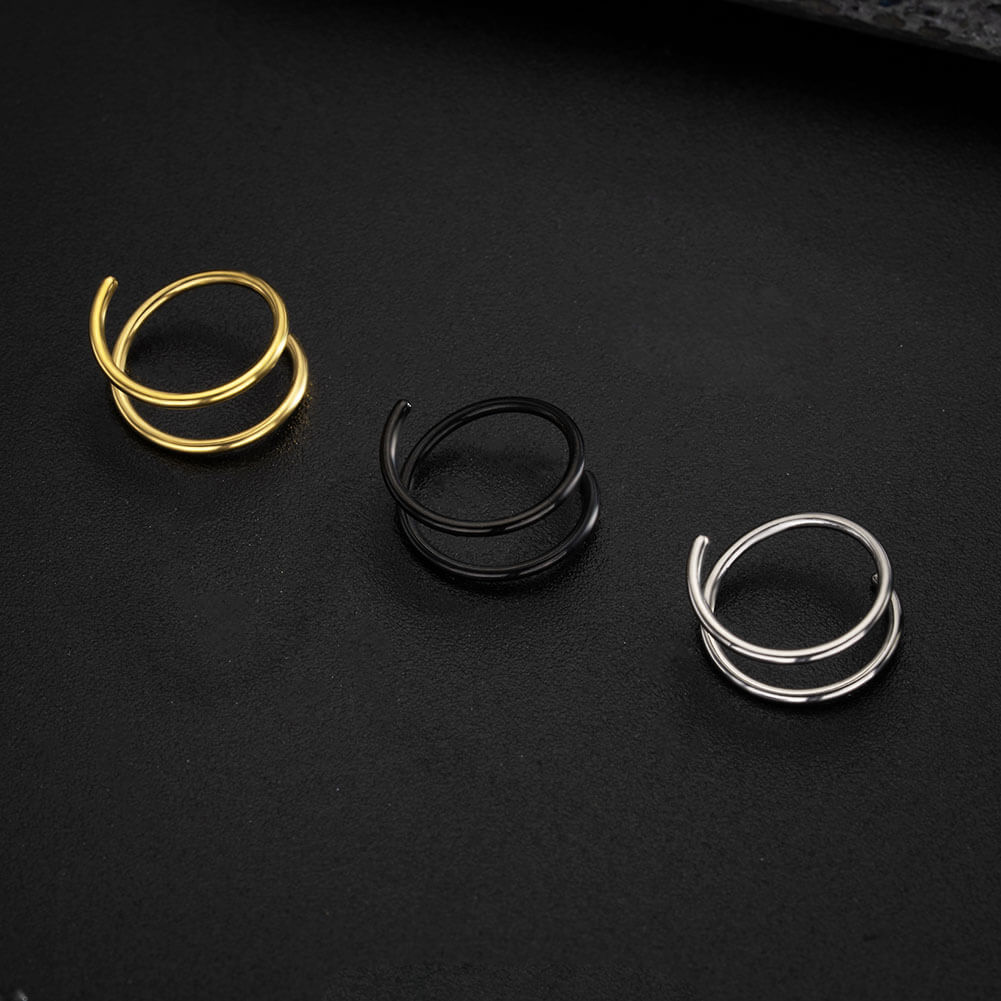 oufer double nose ring
