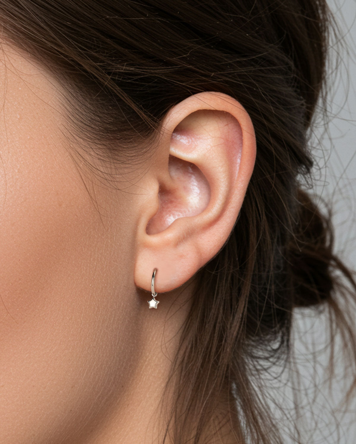 Star Dangle Titanium Helix Hoop