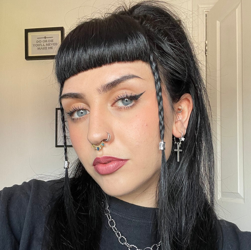 Paris Louvre CZ Gems Septum Ring Daith Earrings