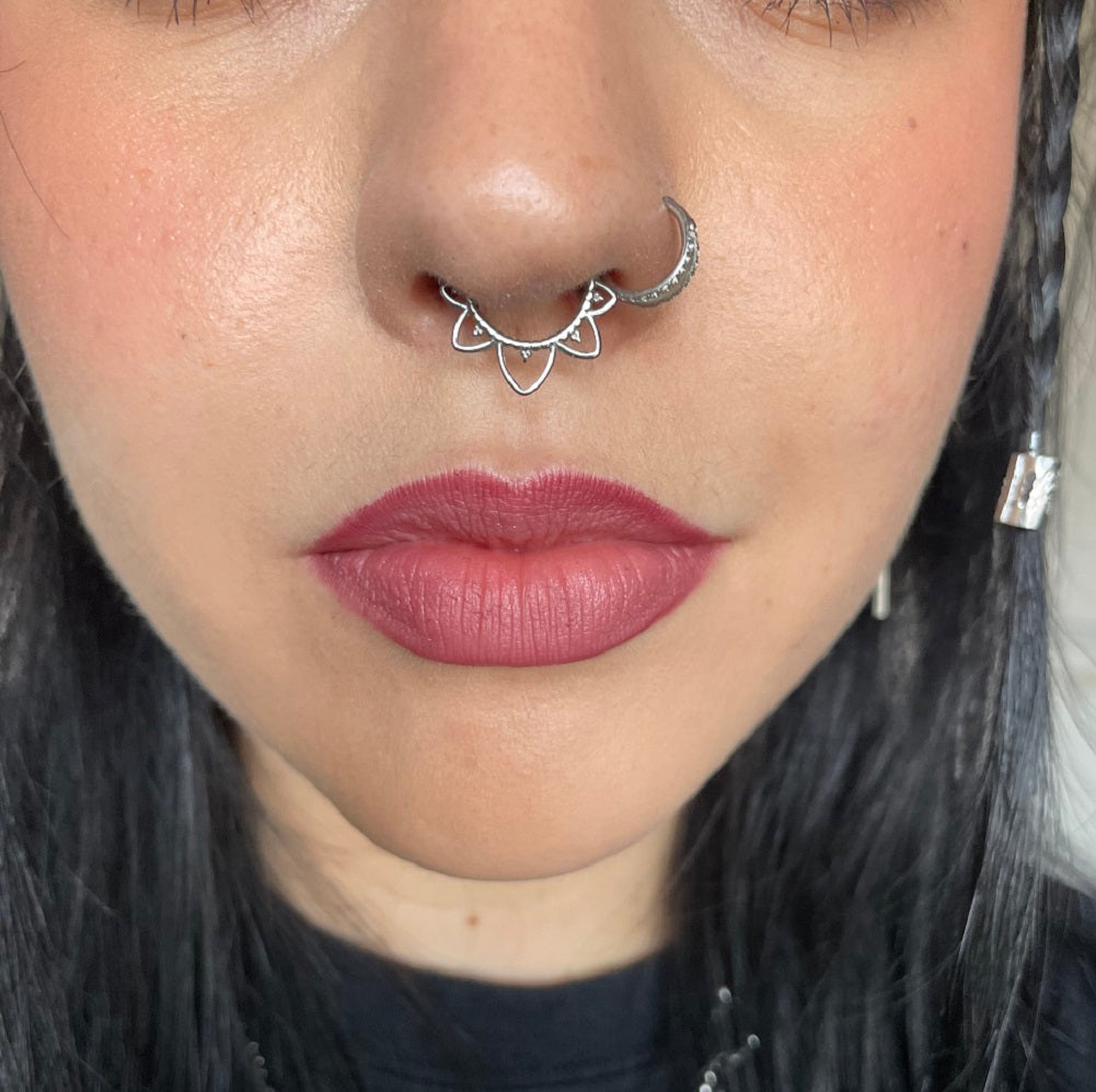 Lotus Flower Septum Ring