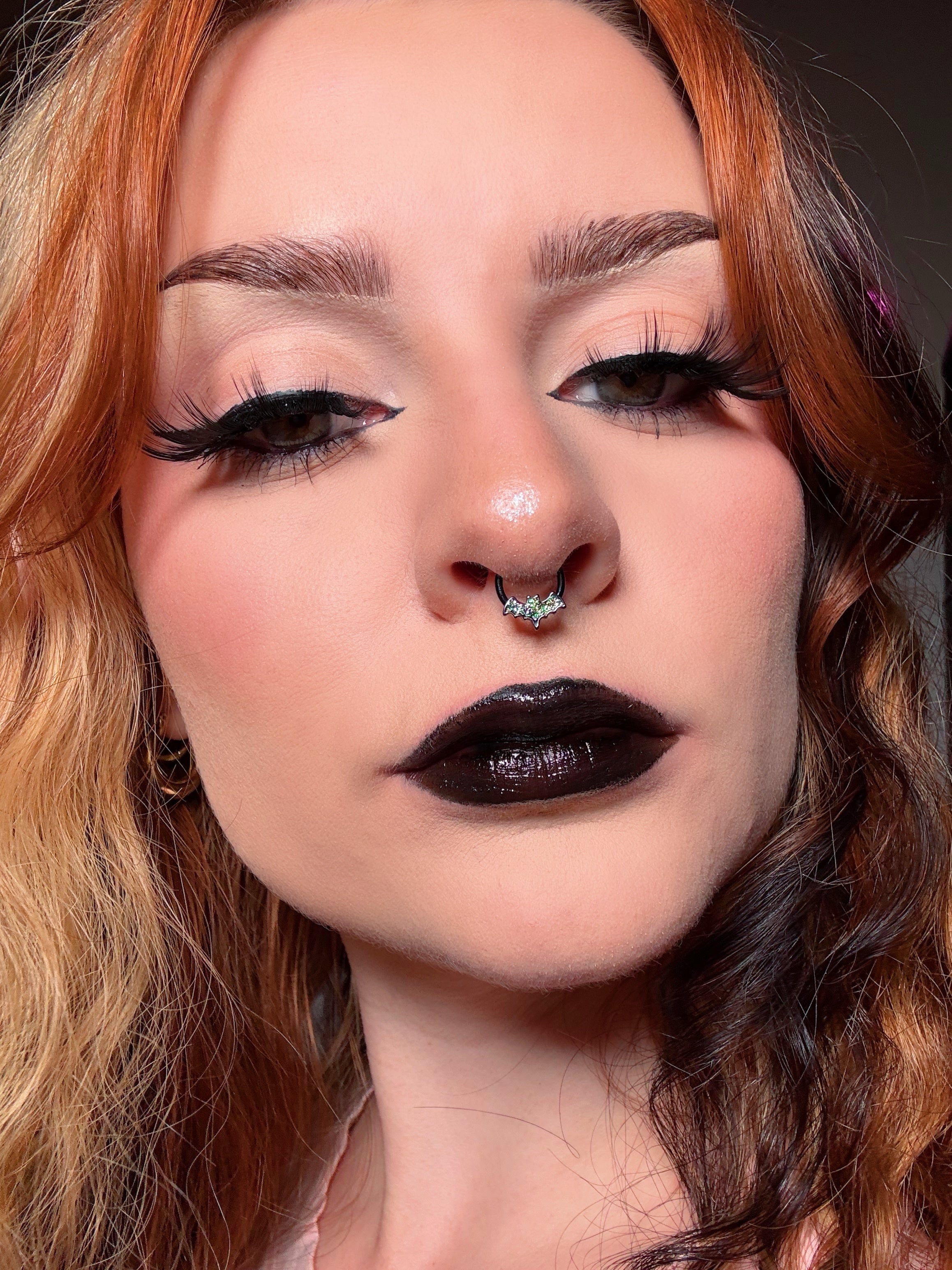 Glitter Bat Daith Septum Ring