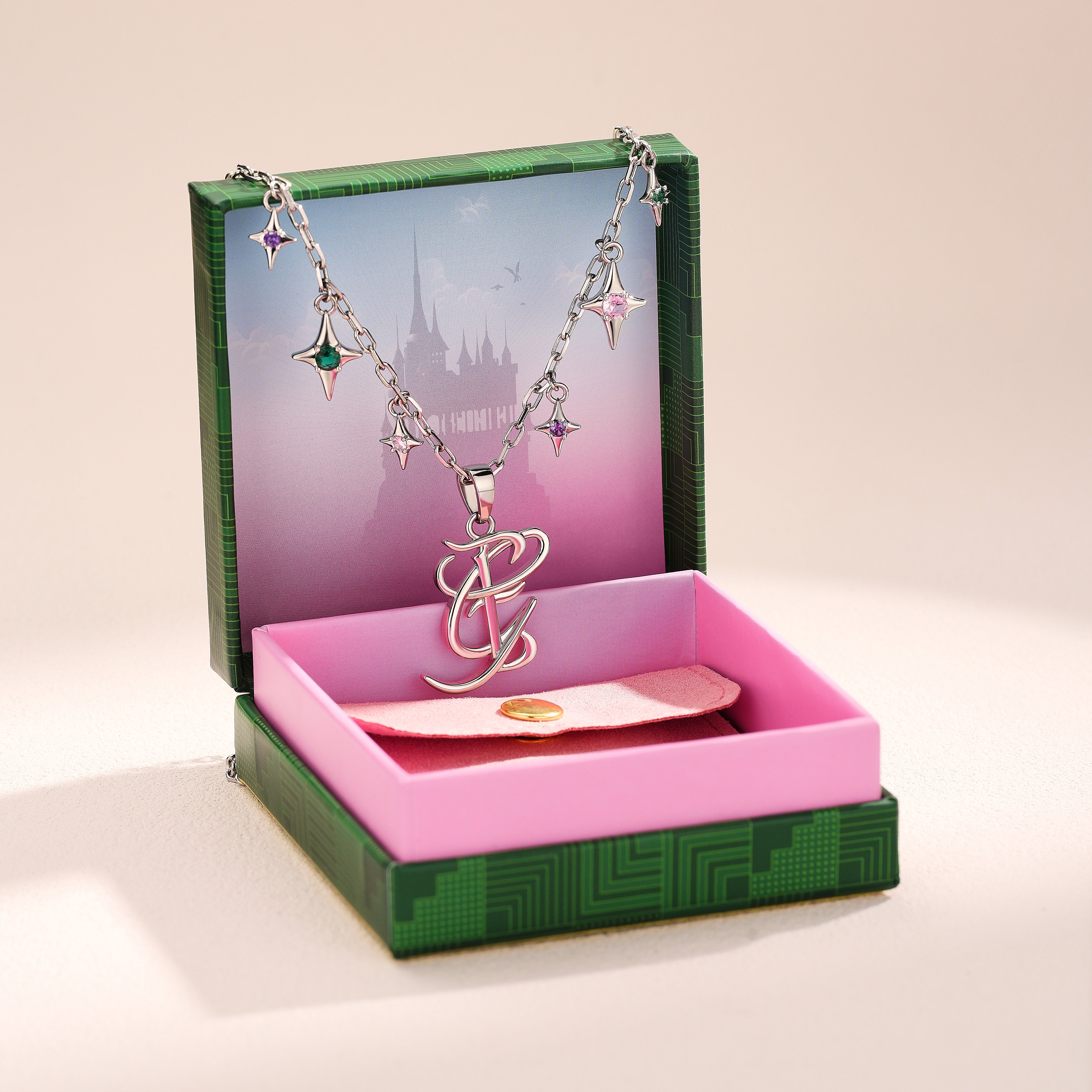 WICKED X OUFER Glinda & Elphaba Initial Star Charms Necklace