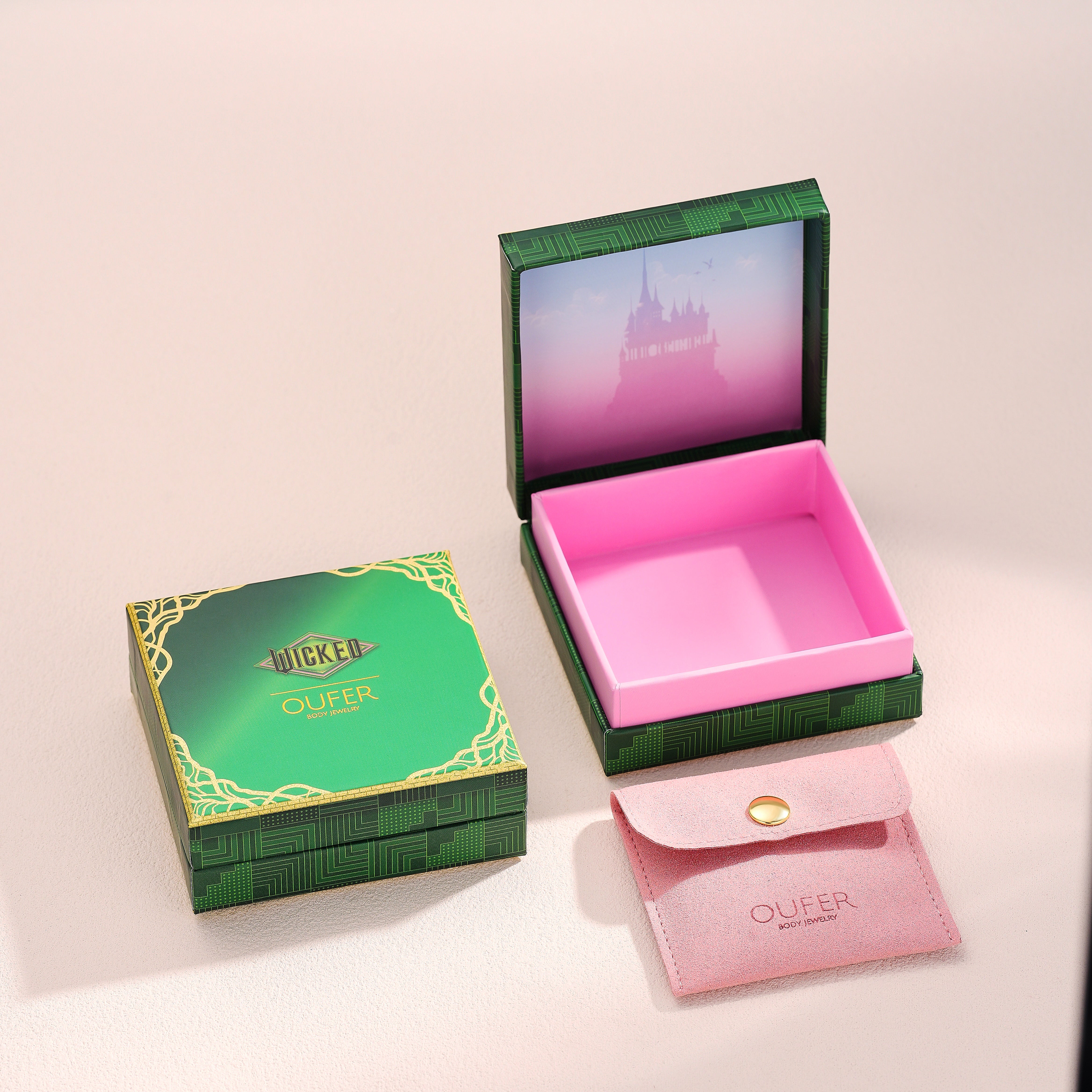 WICKED X OUFER Glinda & Elphaba Initial Star Charms Necklace