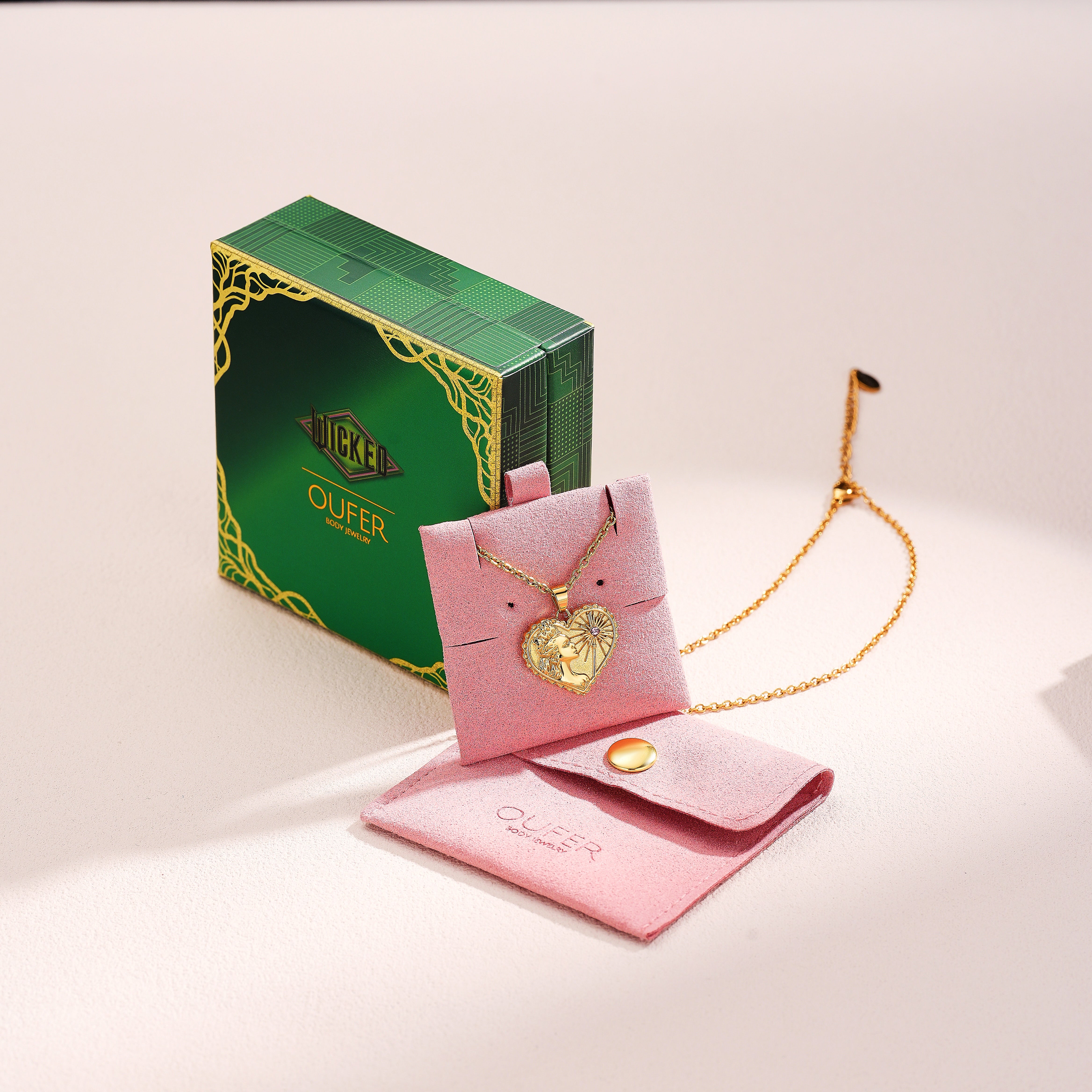 WICKED X OUFER Glinda Portrait Heart Necklace