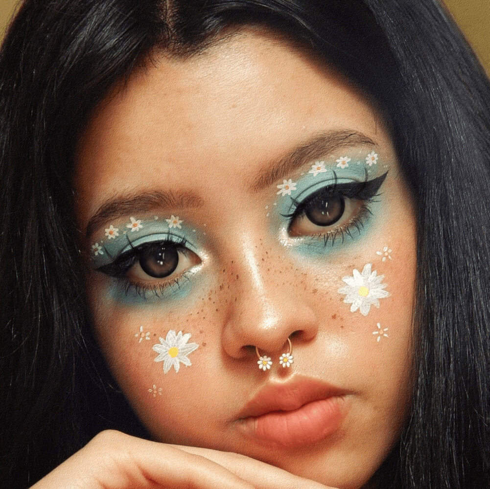 Daisy Flowers Horseshoe Septum Rings