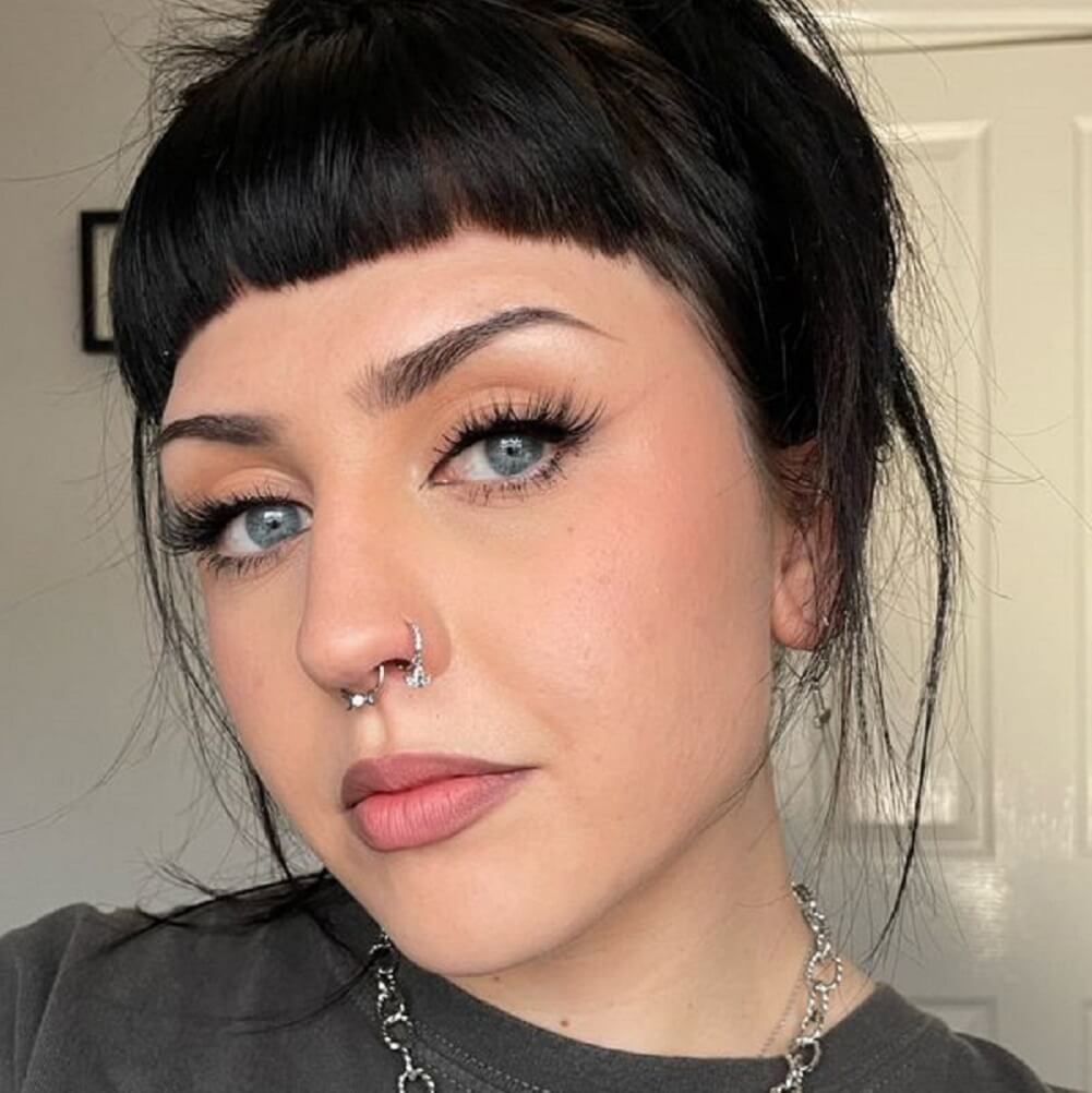 CZ Dangle Crown Nose Ring