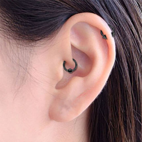 horseshoe helix earring