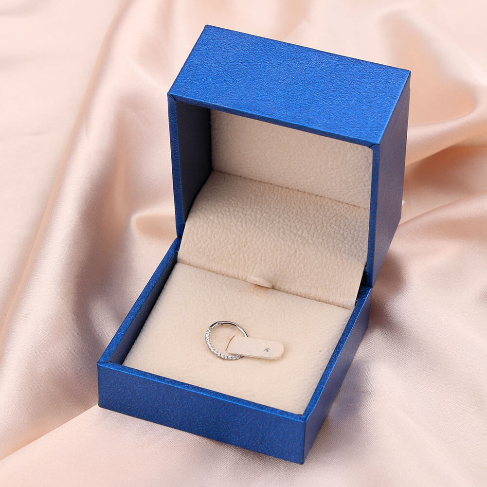 white gold septum ring - OUFER BODY JEWELRY