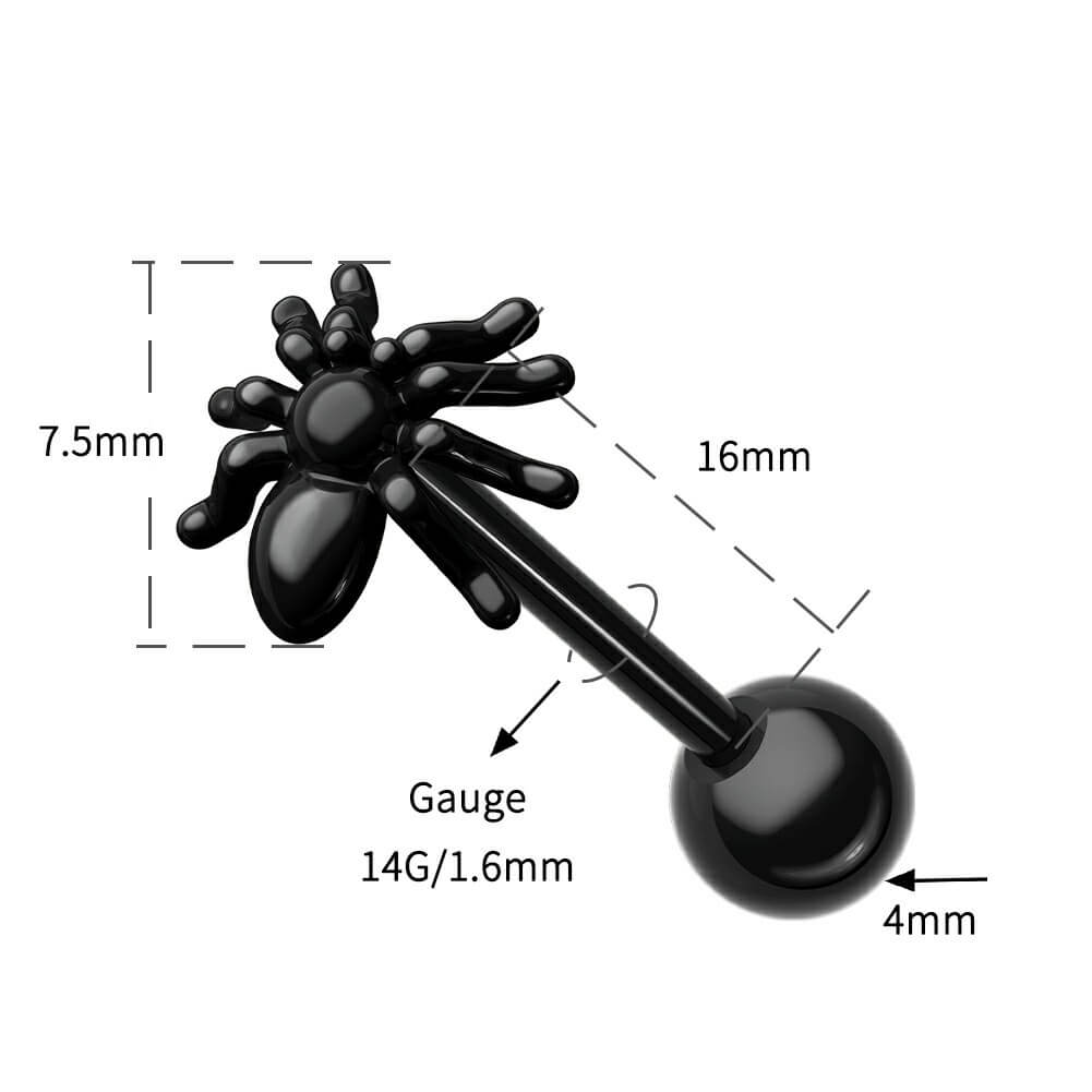 16mm tongue ring
