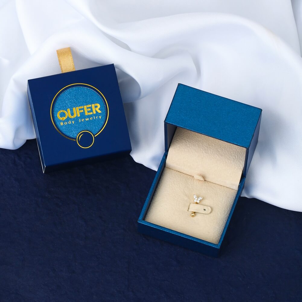 14K gold rook piercing jewelry