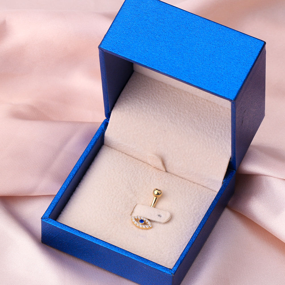 14k gold belly ring