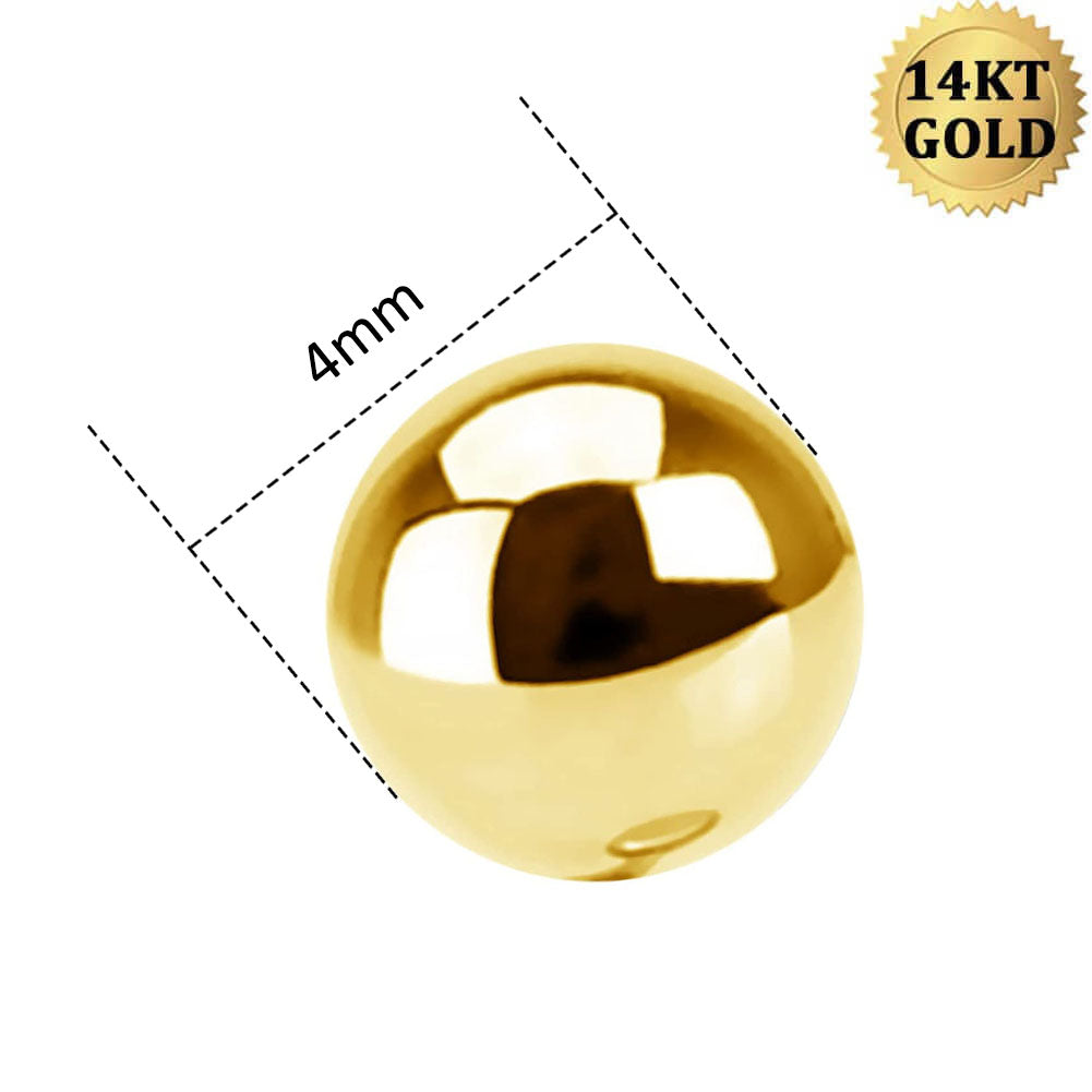 14K Gold Belly Ring Replacement Ball