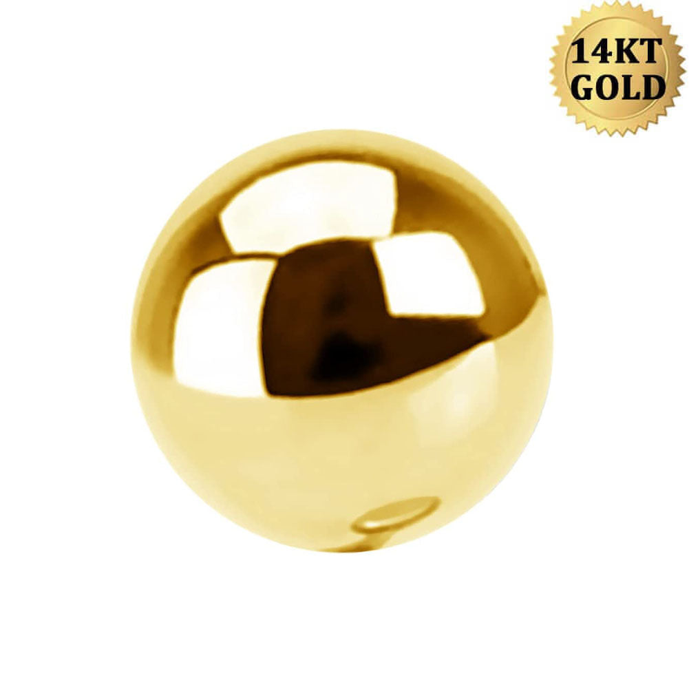 14K Gold Belly Ring Replacement Ball