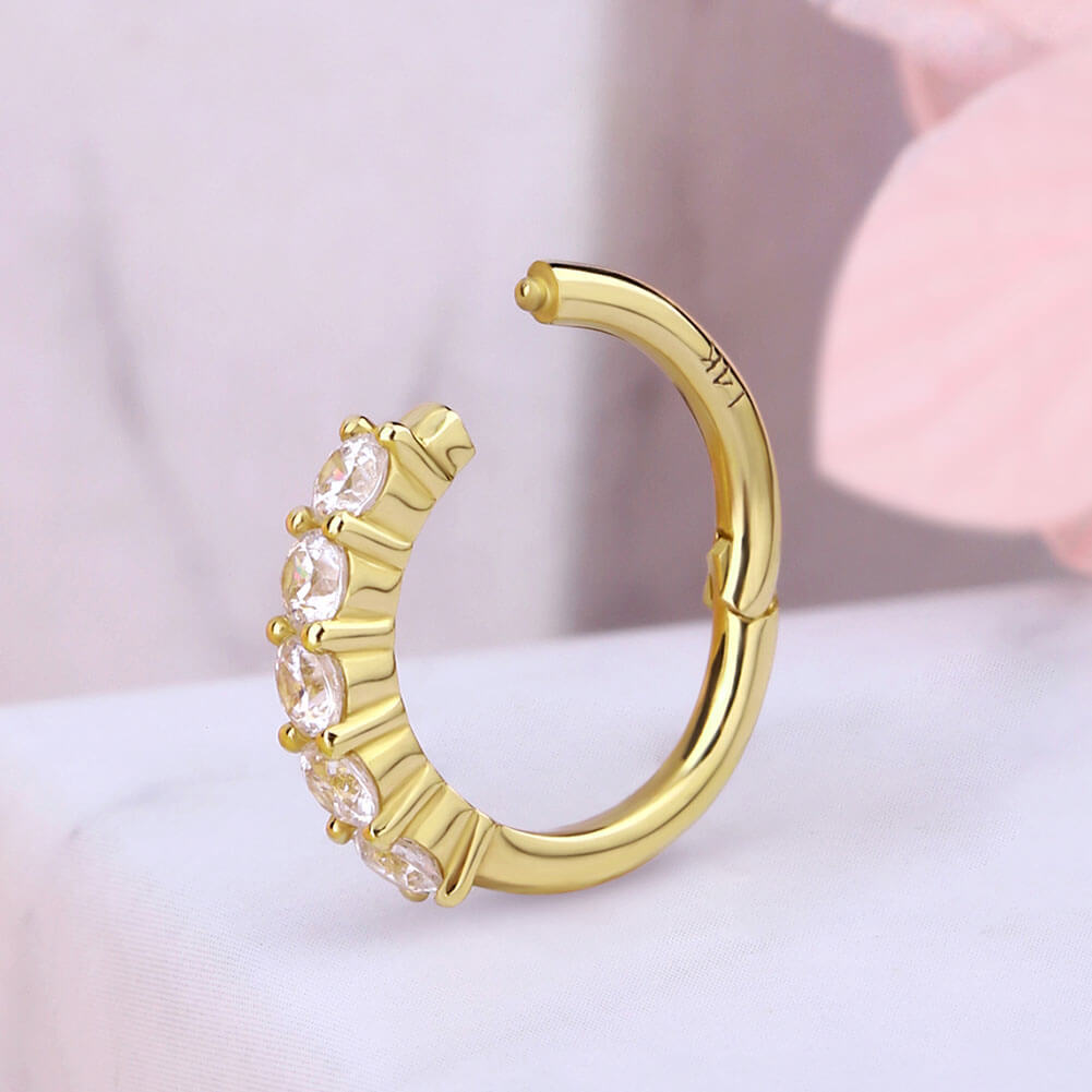 14k gold helix hoop earrings