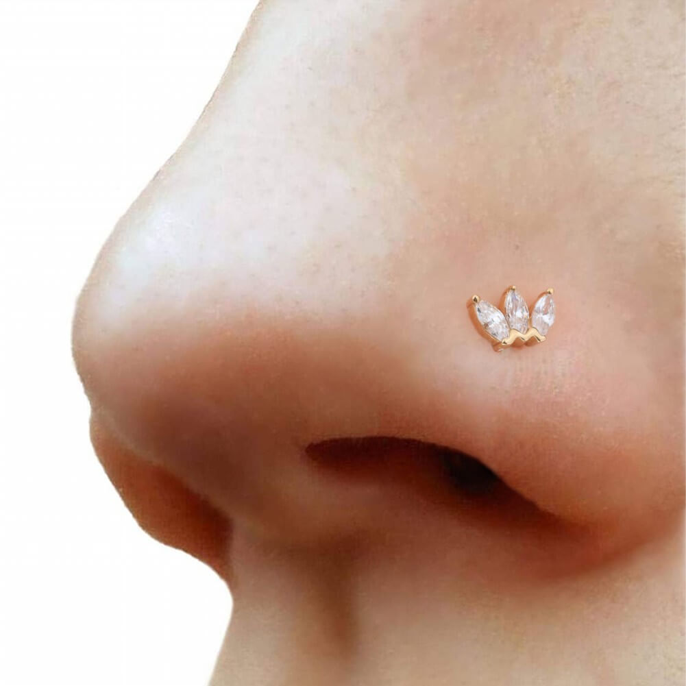 threadless nose stud
