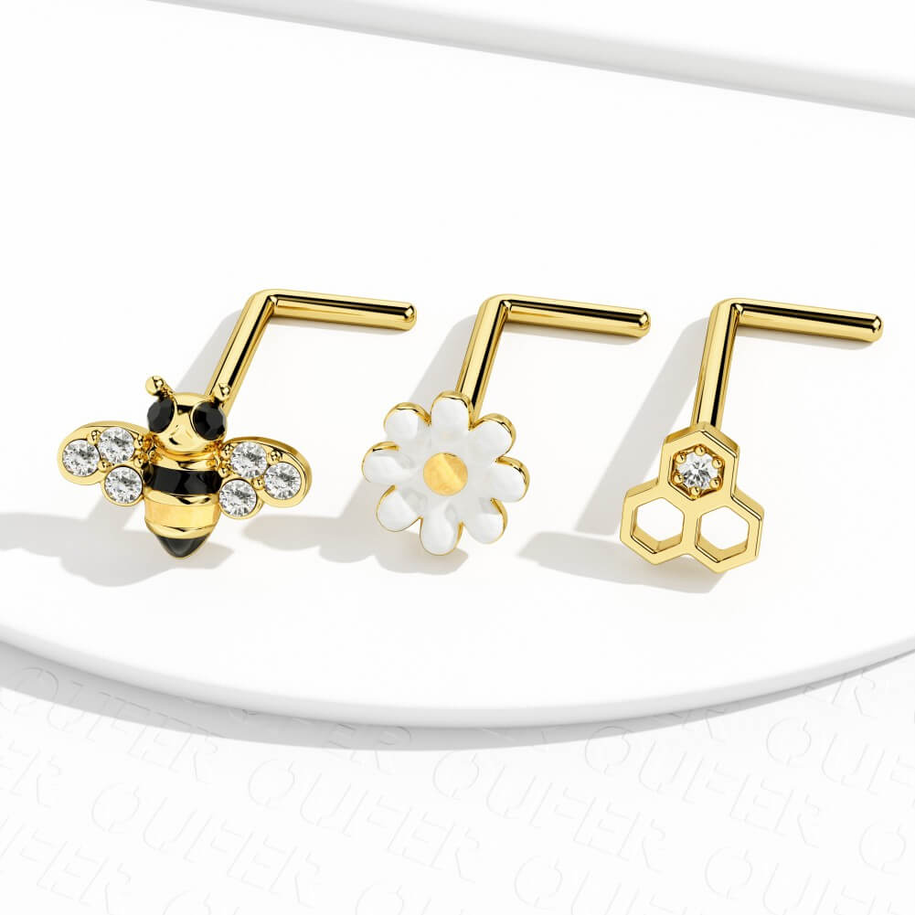 daisy and bell nose stud