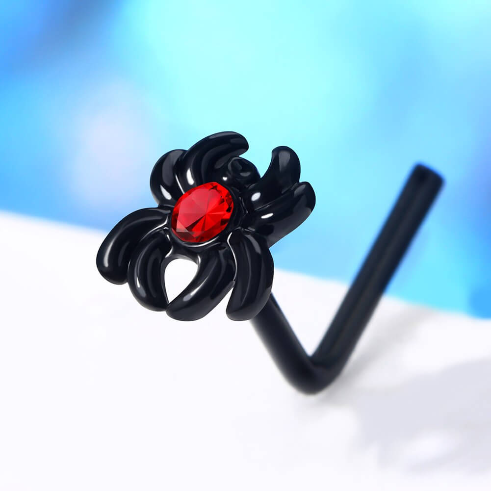 spider nose stud