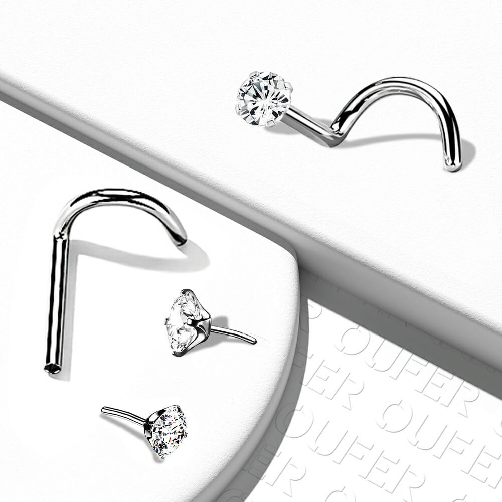 threadless 2mm nose stud