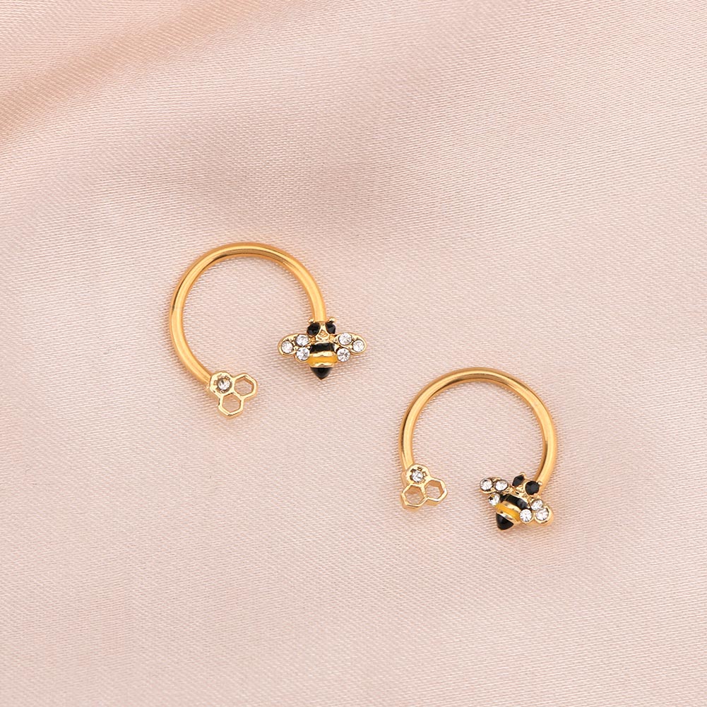 gold septum horseshoe - OUFER BODY JEWELRY