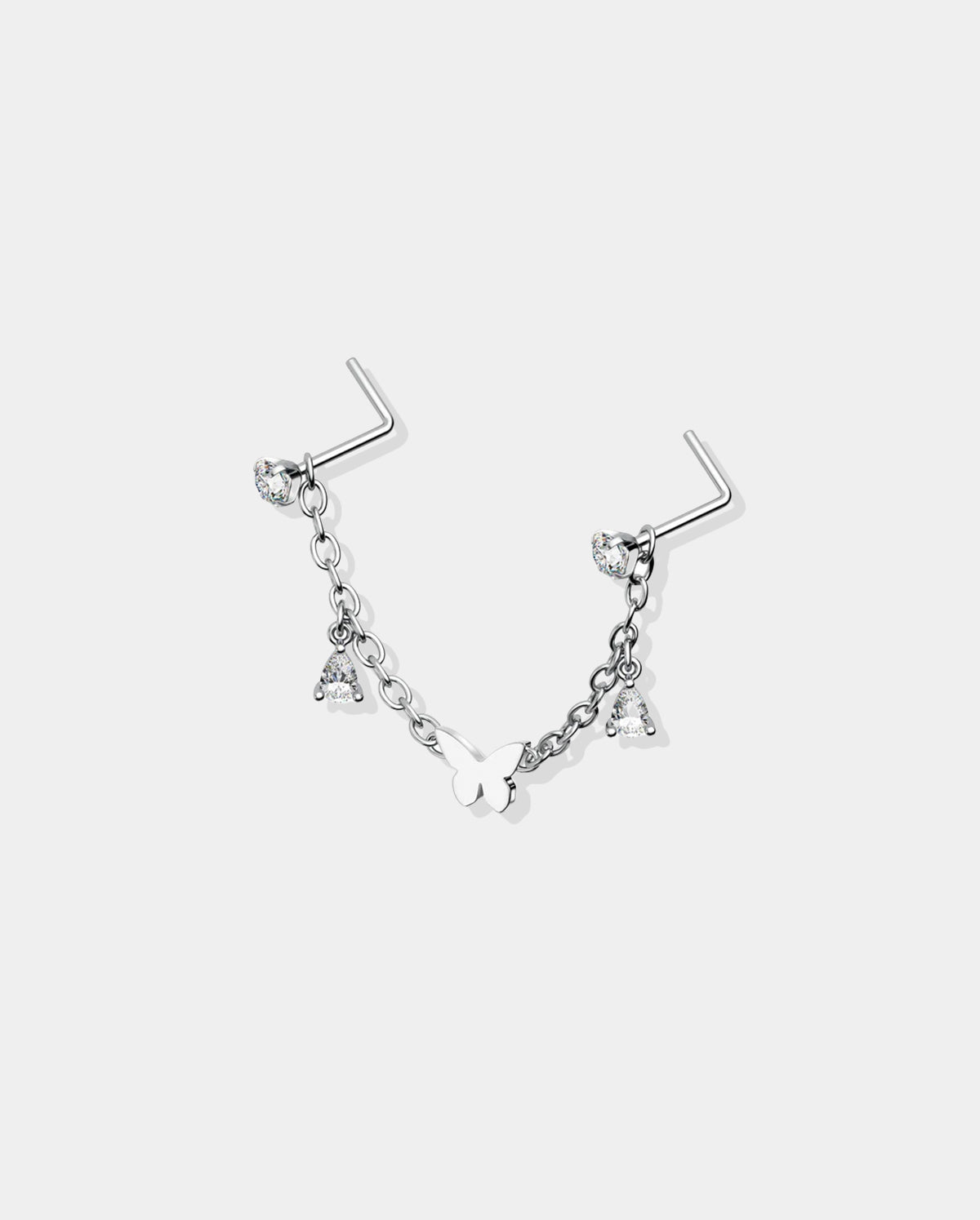 nose piercing chain