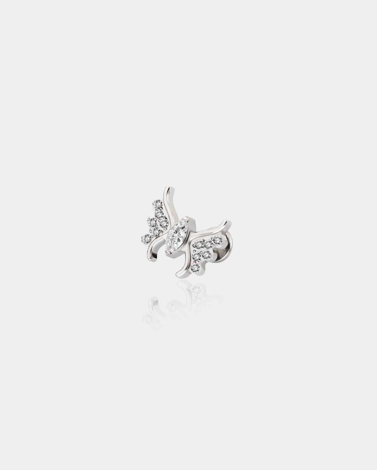 butterfly helix stud earrings