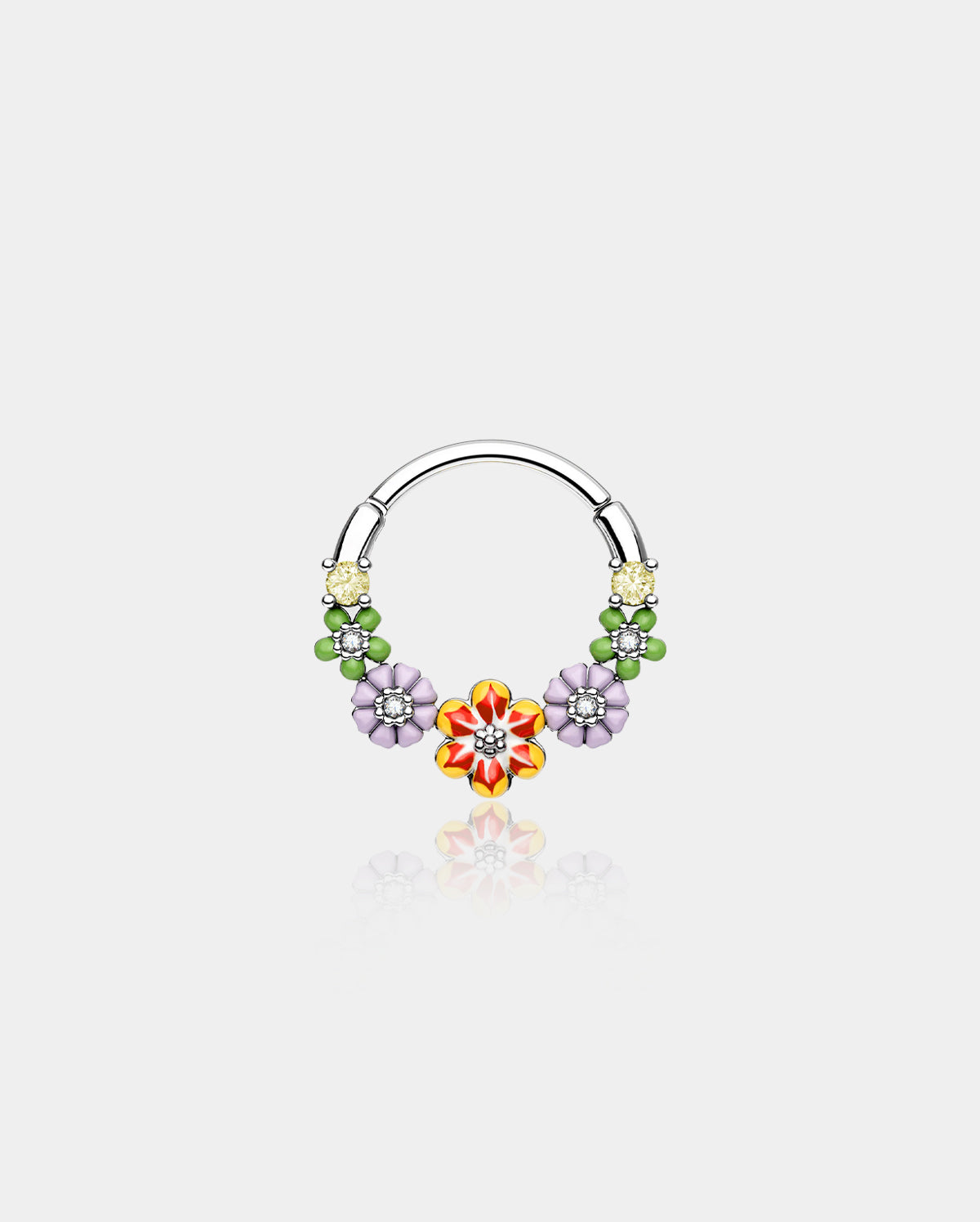 OUFER flower septum ring