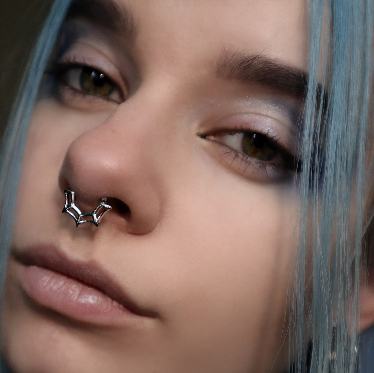 Spider Web Daith Septum Ring