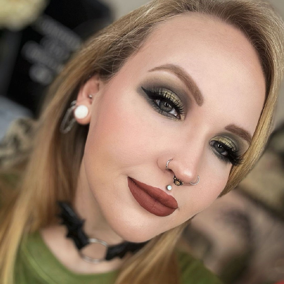 Wacky Halloween Pumpkin Segment Septum Ring