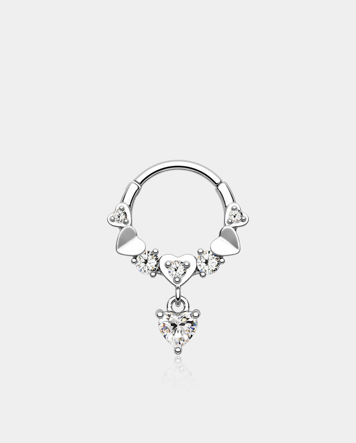 oufer heart septum jewelry