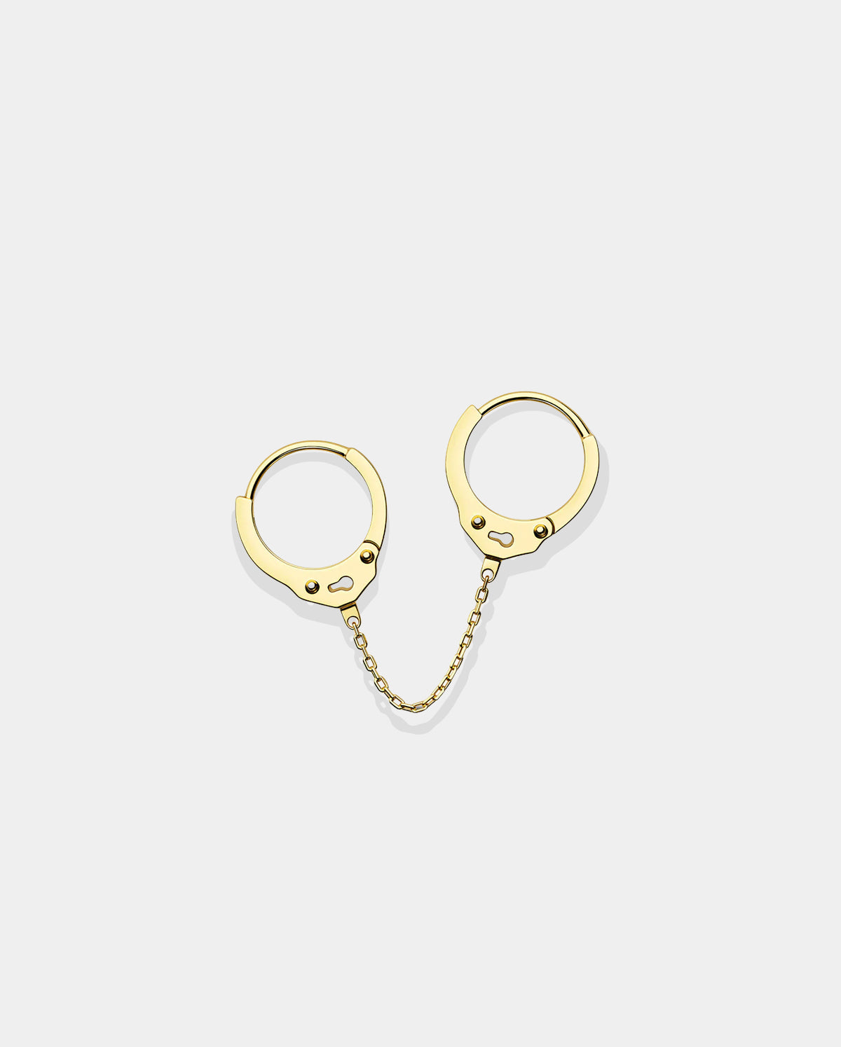 14K Gold Handcuffs Cartilage Earring