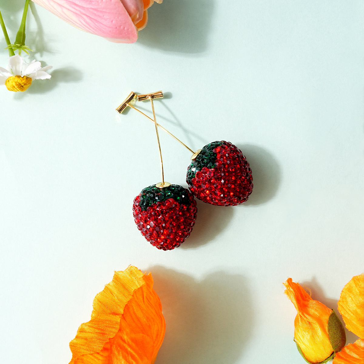 Strawberry earring